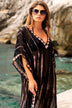 Black silk stunning kaftans by Lindsey Brown resort wear 