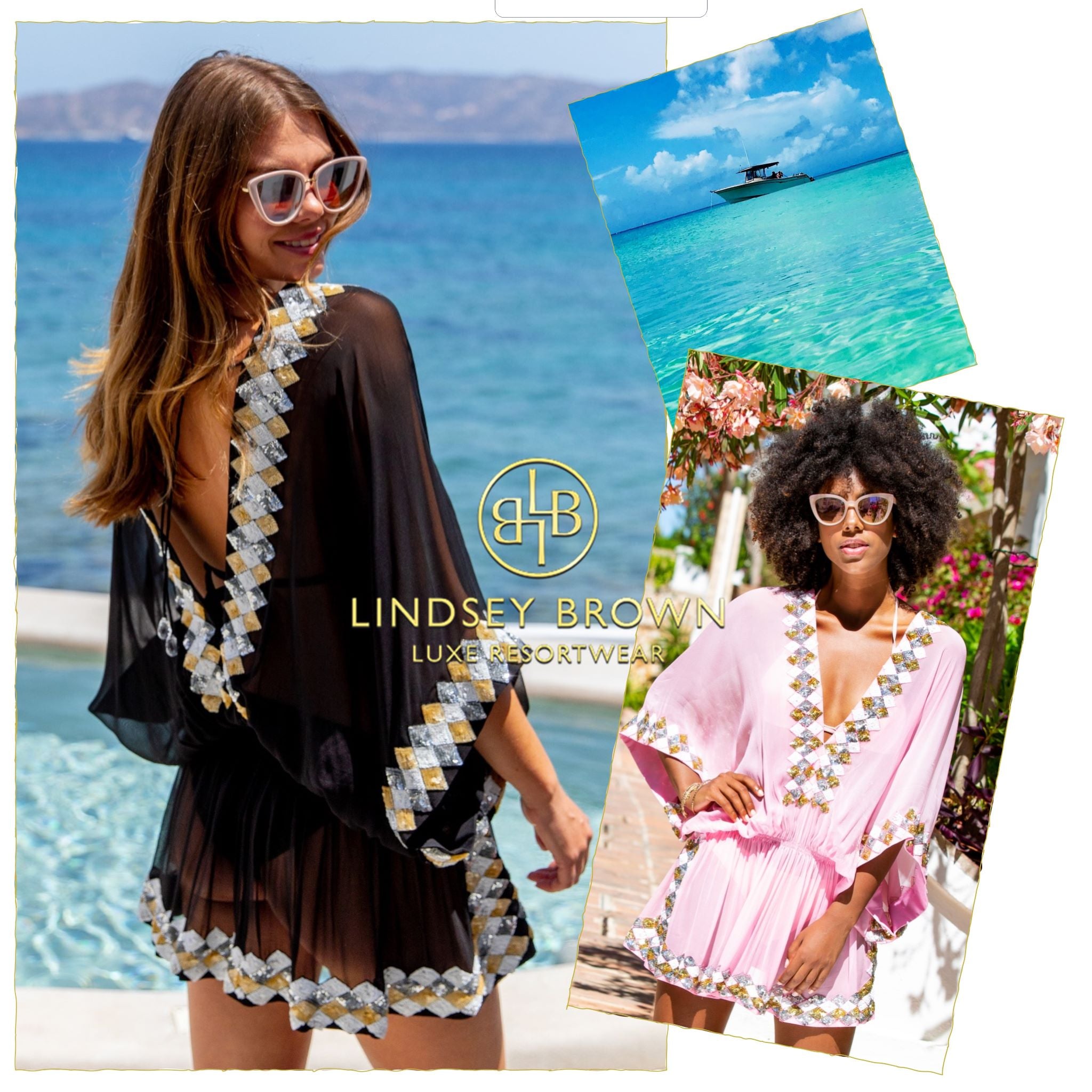 Manhtaatn silk beach cover ups to wear on a Caribbean Cruise by Lindsey Brown