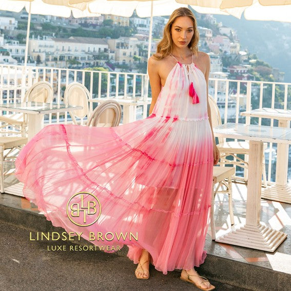 stunning sleeveless holiday dresses by Lindsey Brown resort wear